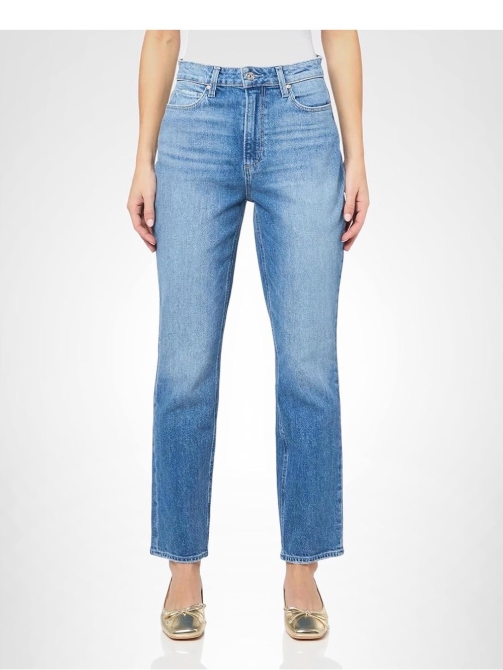 PAIGE size 30 Knockout High Rise modern Straight Jeans